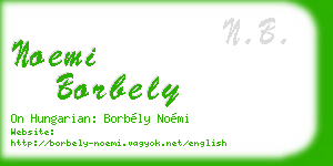noemi borbely business card